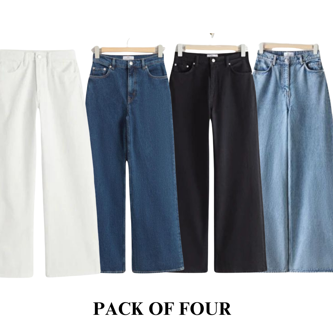 Pack of 4 Baggy Jeans