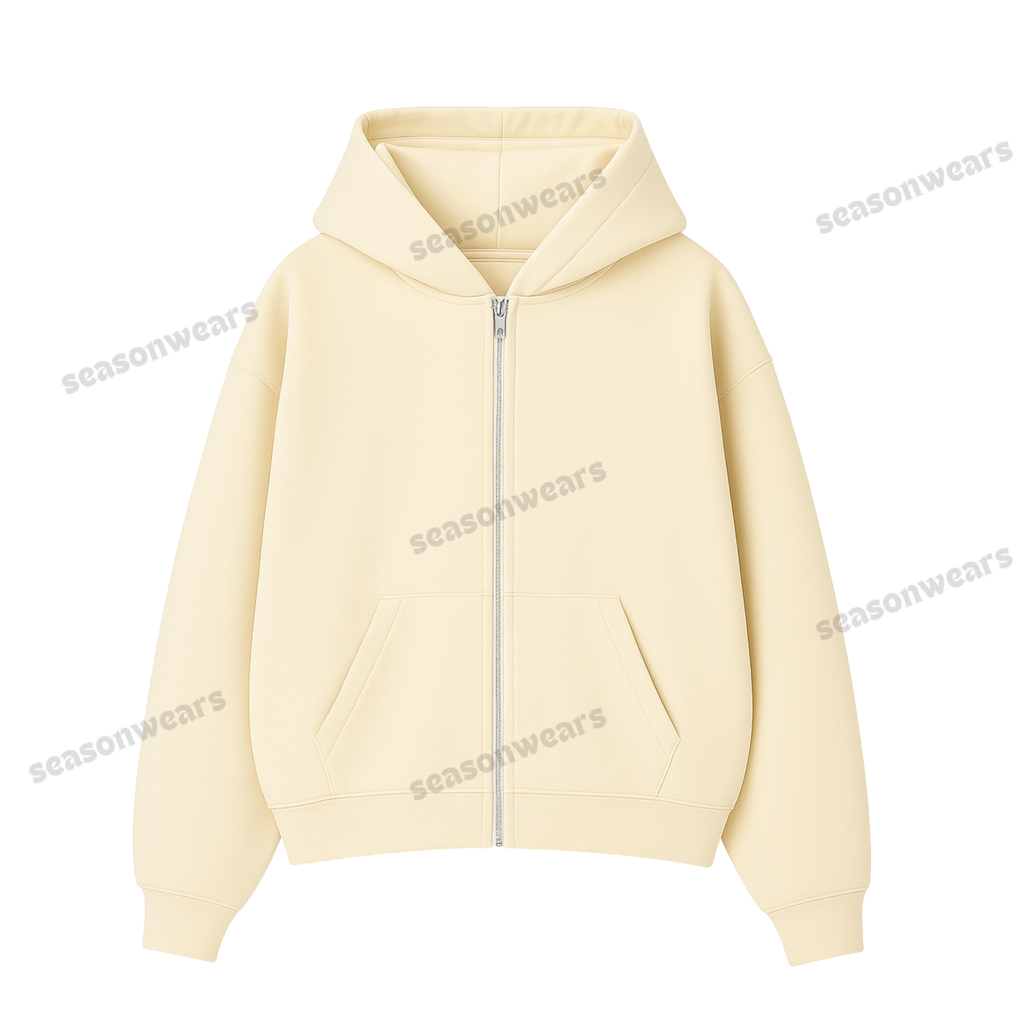 OVERSIZED DROP SHOULDER ZIPPER HOODIE