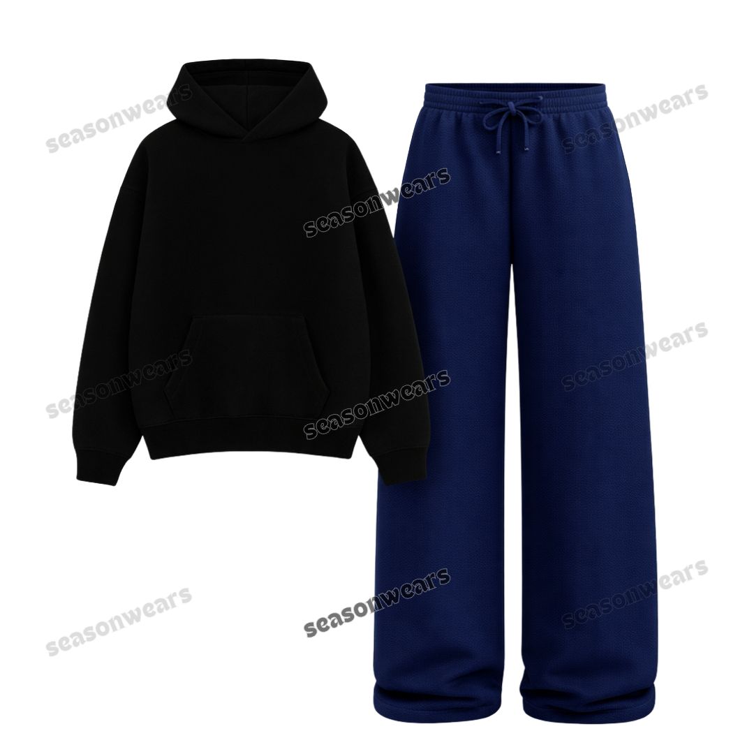 Straight Leg Trouser With Fleece Hoodie