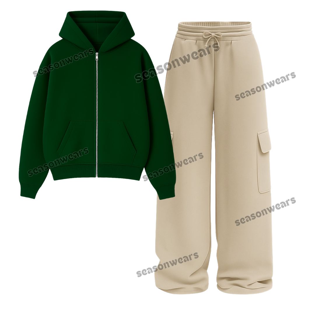 Straight Leg Cargo With Fleece Zipper