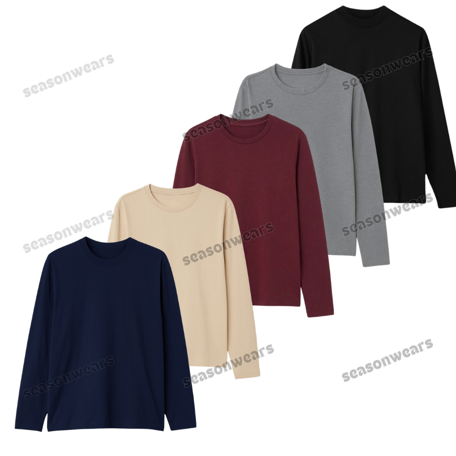 Pack Of 5 Full Sleeves Tee