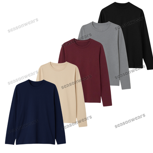 Pack Of 5 Full Sleeves Tee