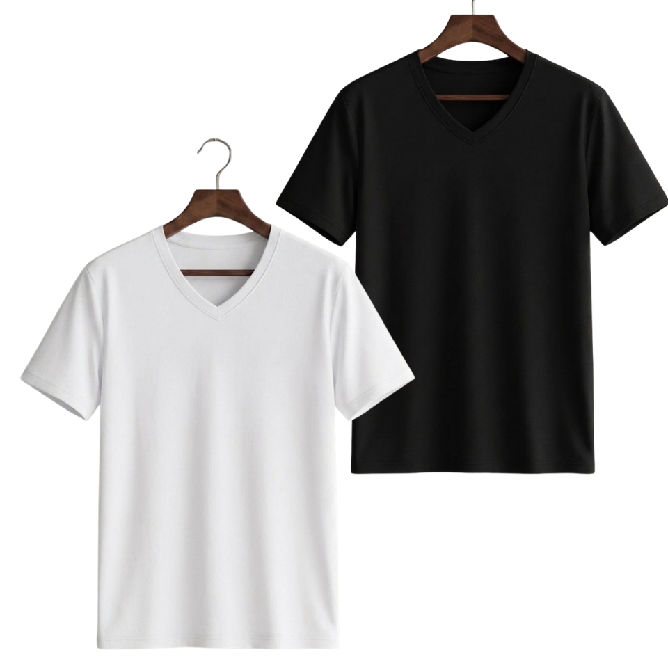Pack Of 2 V-Neck Tee