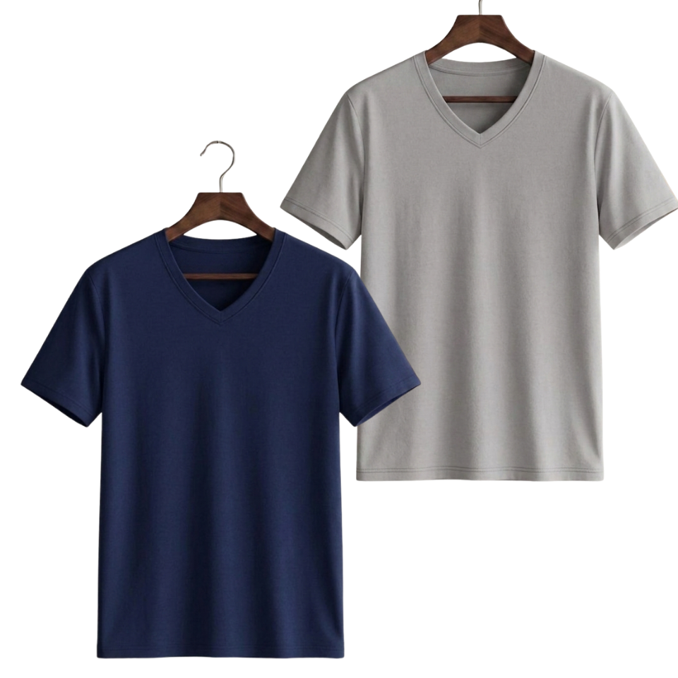Pack Of 2 V-Neck Tee