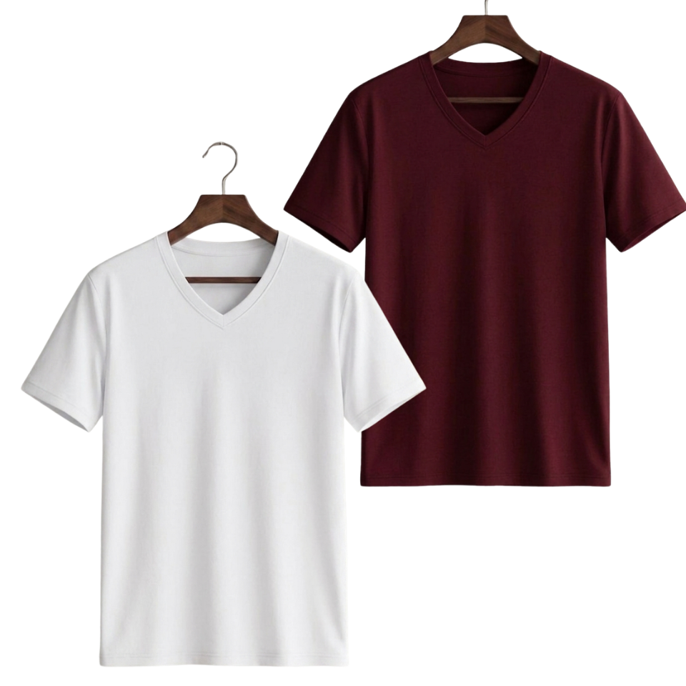 Pack Of 2 V-Neck Tee