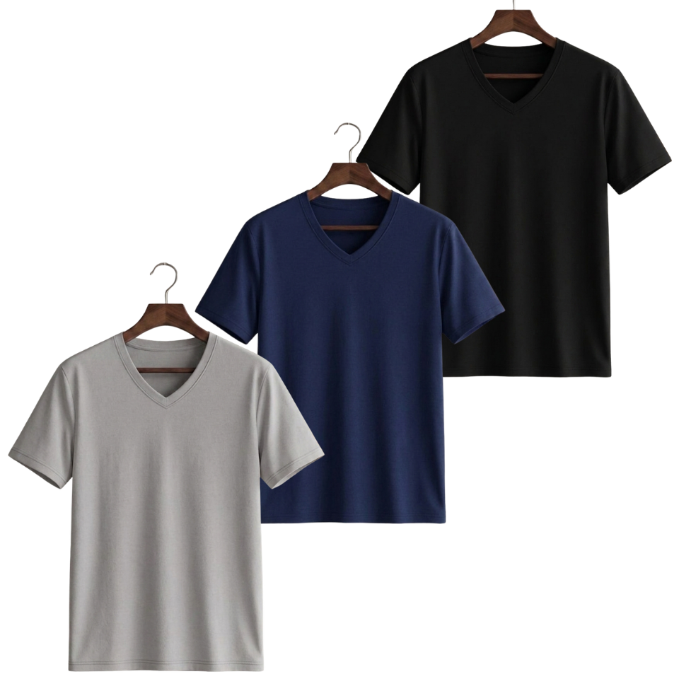 Pack Of 3 V-Neck Tee