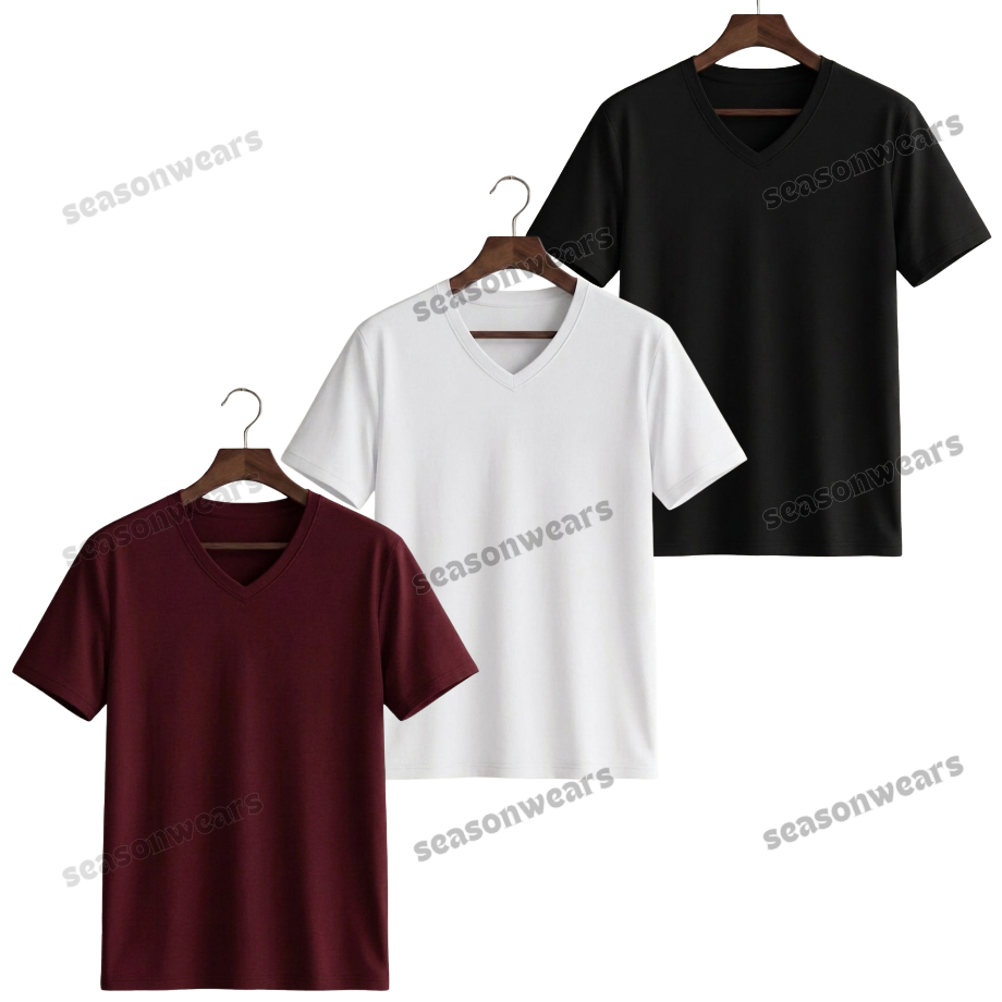 Pack Of 3 V-Neck Tee