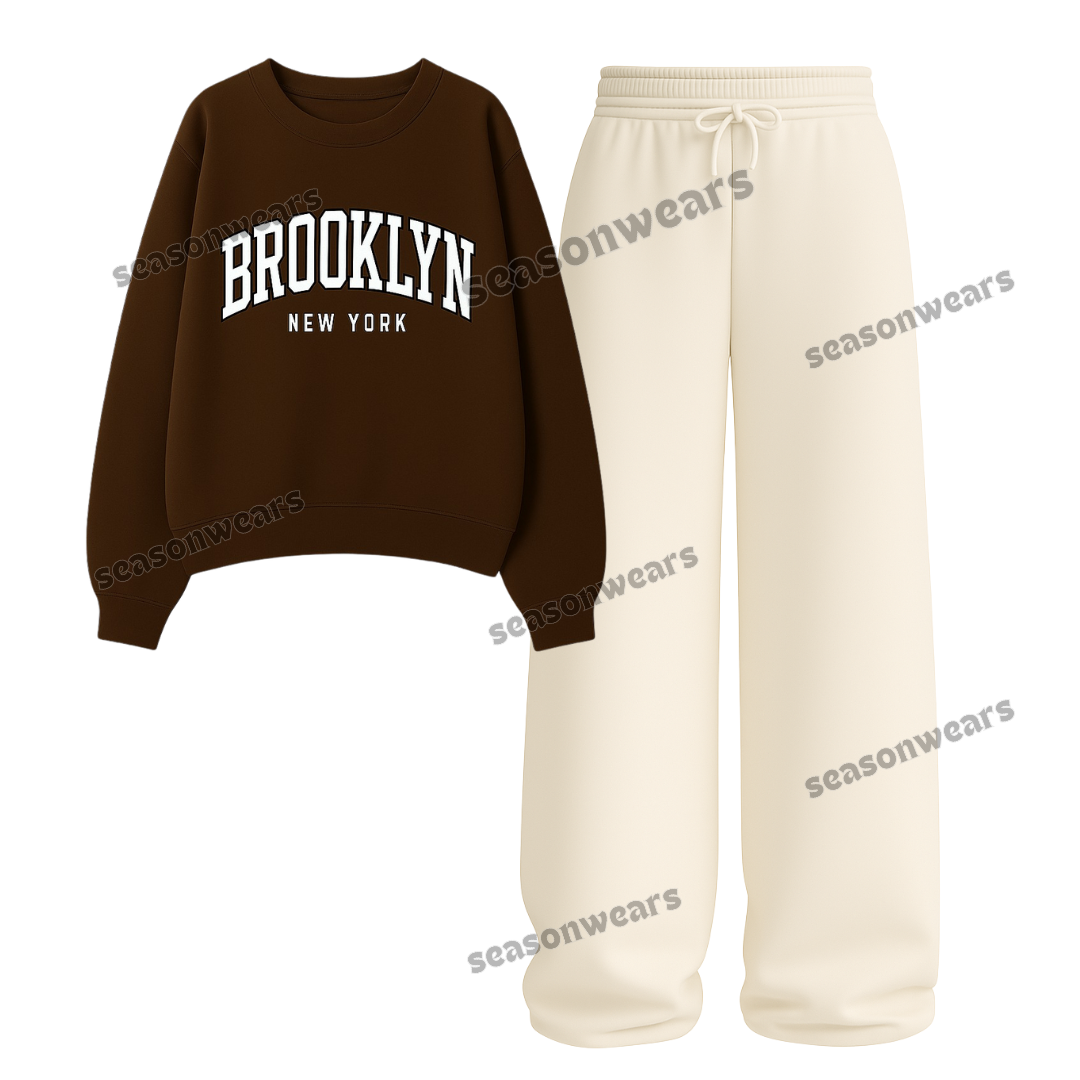 Straight Leg Trouser With Brooklyn Sweatshirt