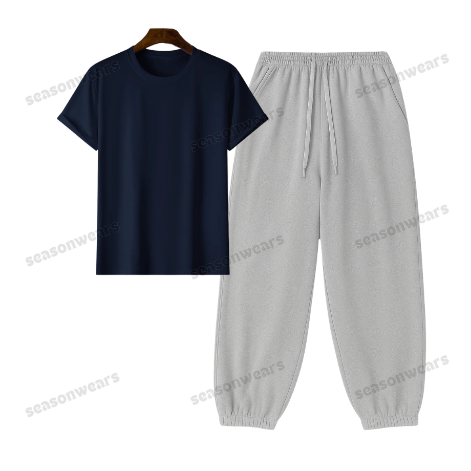 Regular Tee With Lightgrey Sweatpant