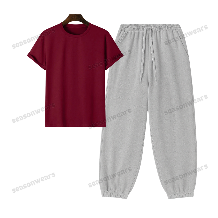 Regular Tee With Lightgrey Sweatpant