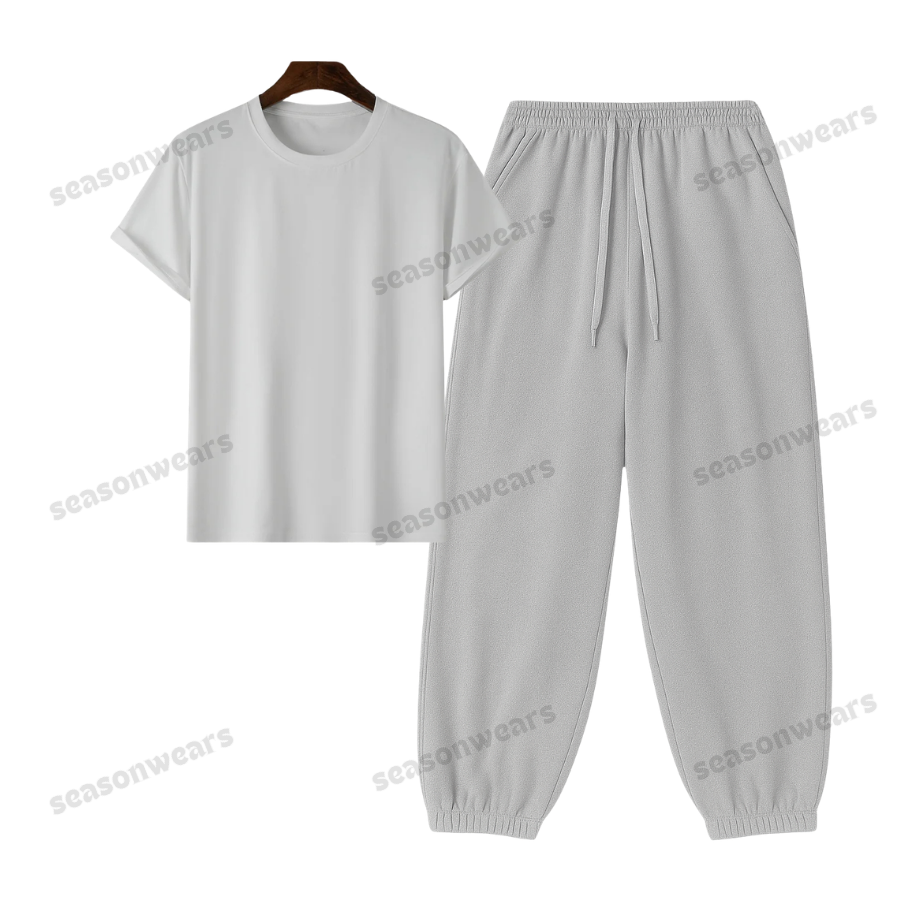 Regular Tee With Lightgrey Sweatpant