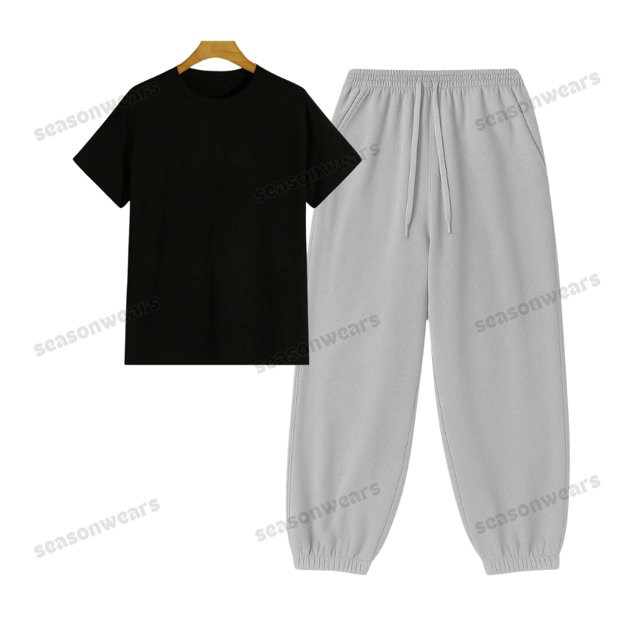 Regular Tee With Lightgrey Sweatpant