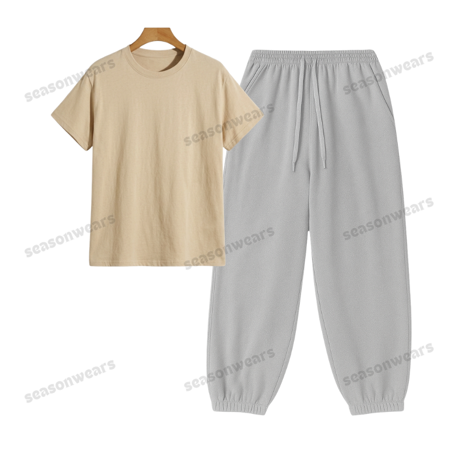 Regular Tee With Lightgrey Sweatpant