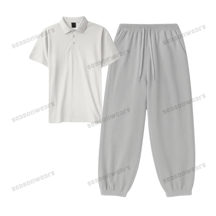 Polo With Lightgrey Sweatpant