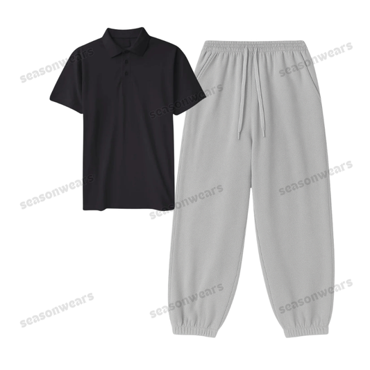 Polo With Lightgrey Sweatpant