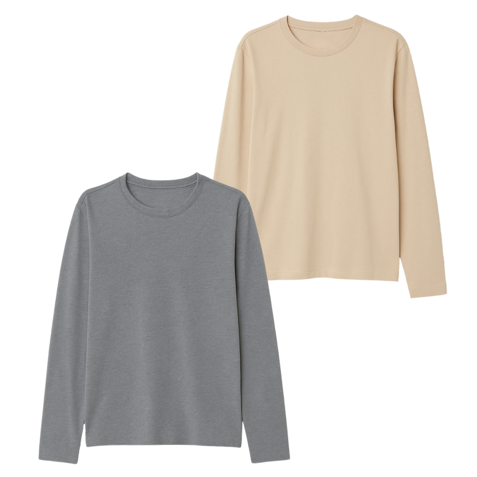 Pack Of 2 Full Sleeves Tee