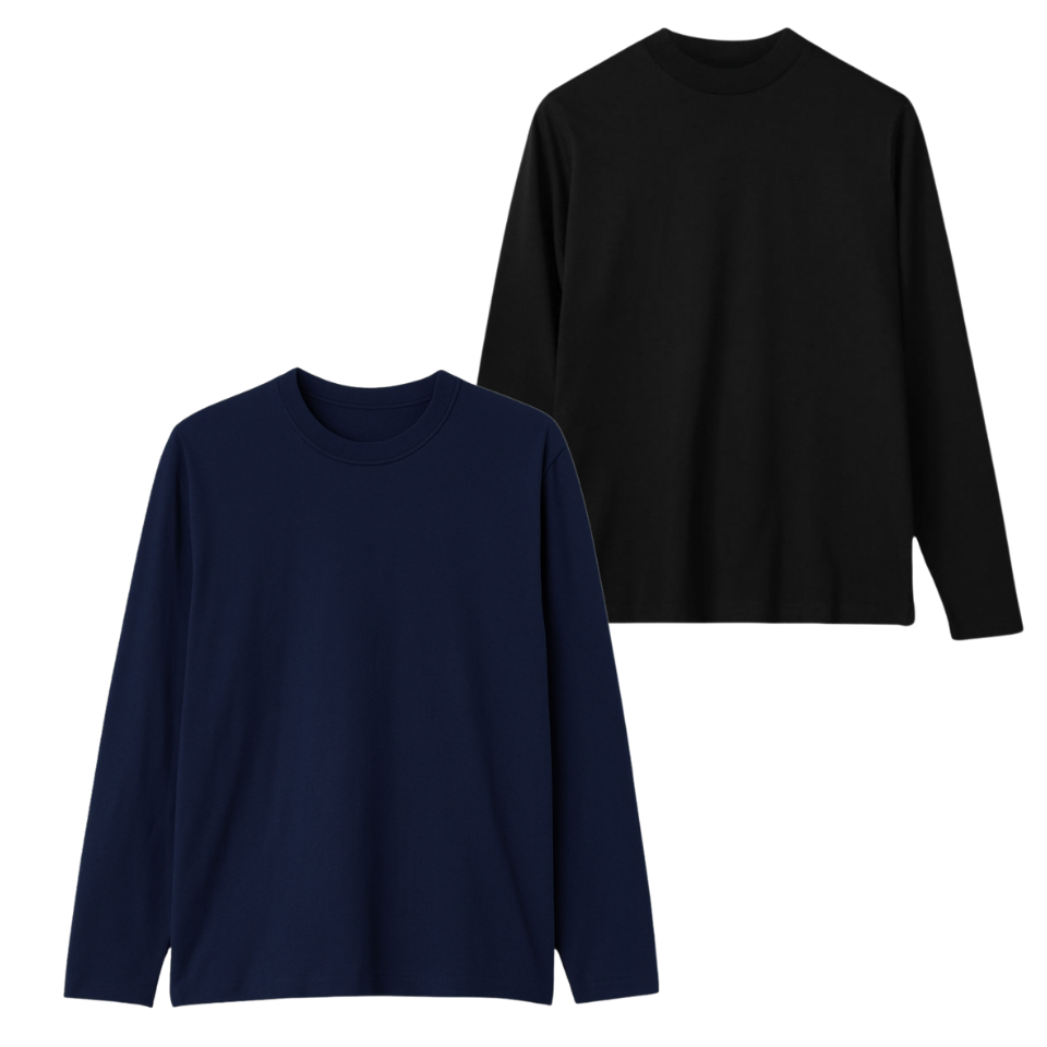 Pack Of 2 Full Sleeves Tee
