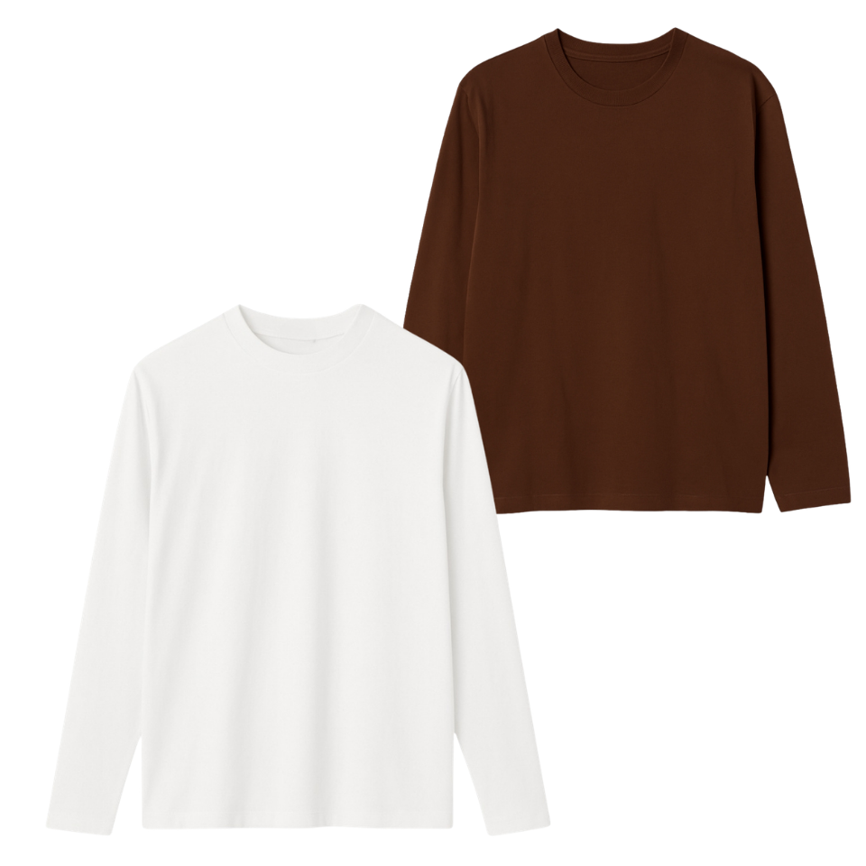 Pack Of 2 Full Sleeves Tee