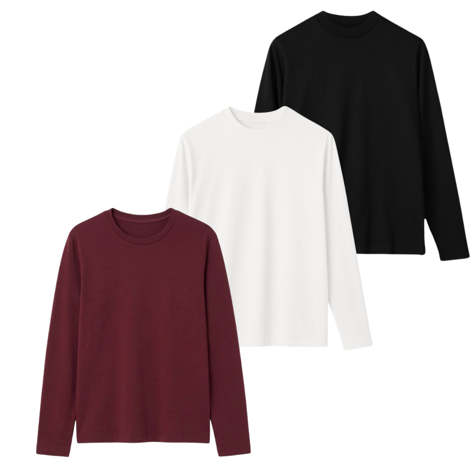 Pack Of 3 Full Sleeves Tee