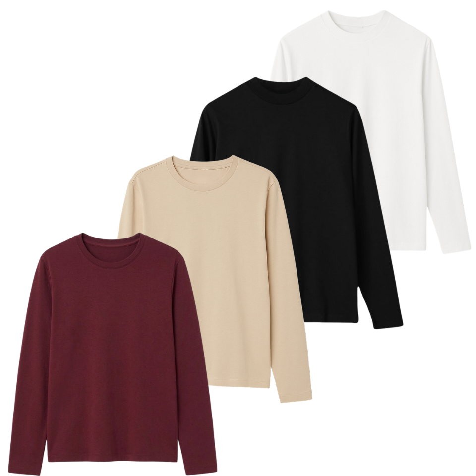 Pack Of 4 Full Sleeves Tee