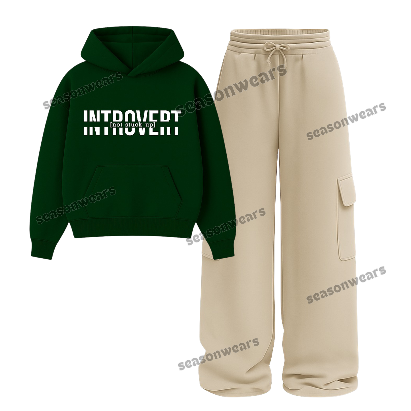 Straight Leg Cargo With Introvert Hoodie