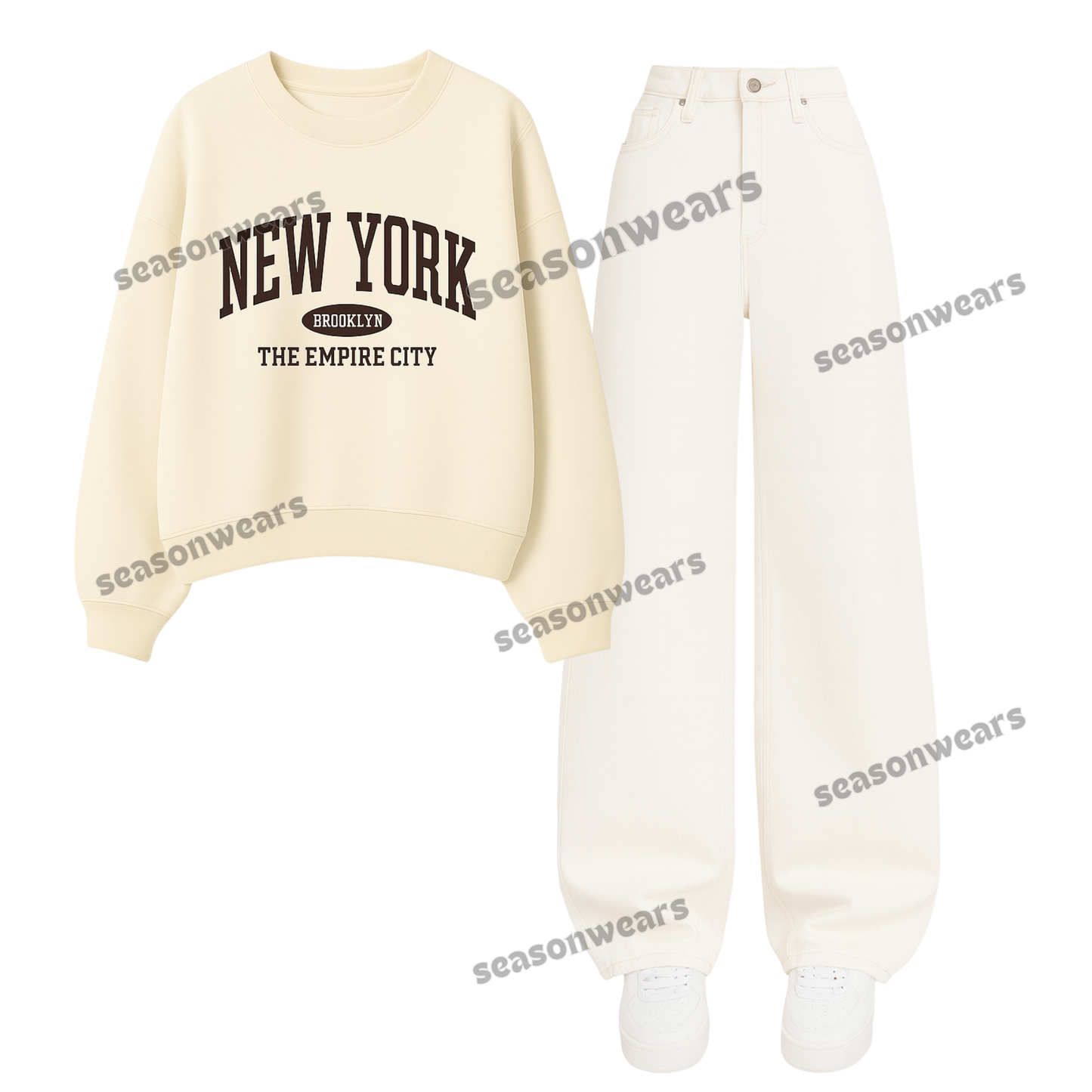 Baggy jeans With New York Sweatshirt