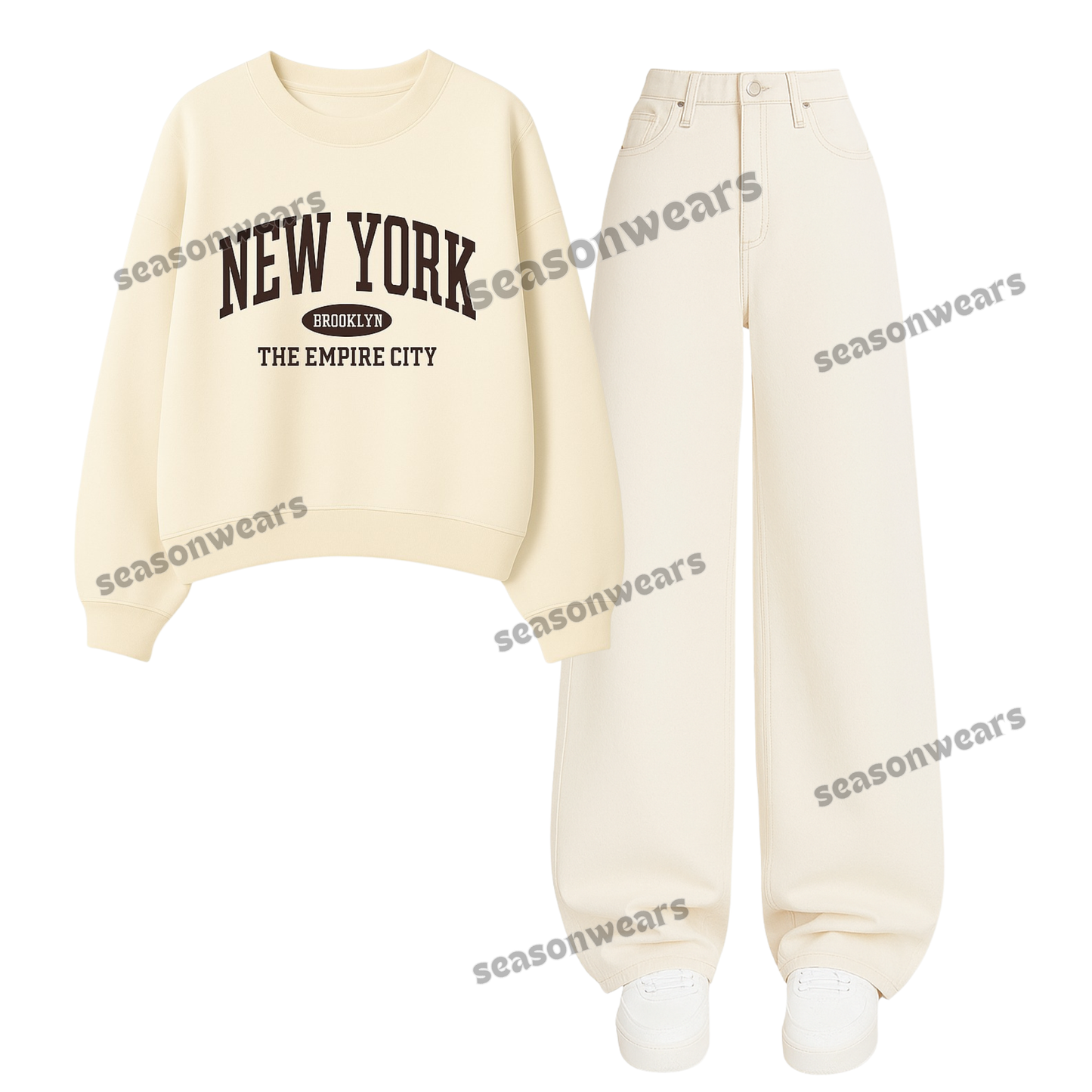 Baggy jeans With New York Sweatshirt