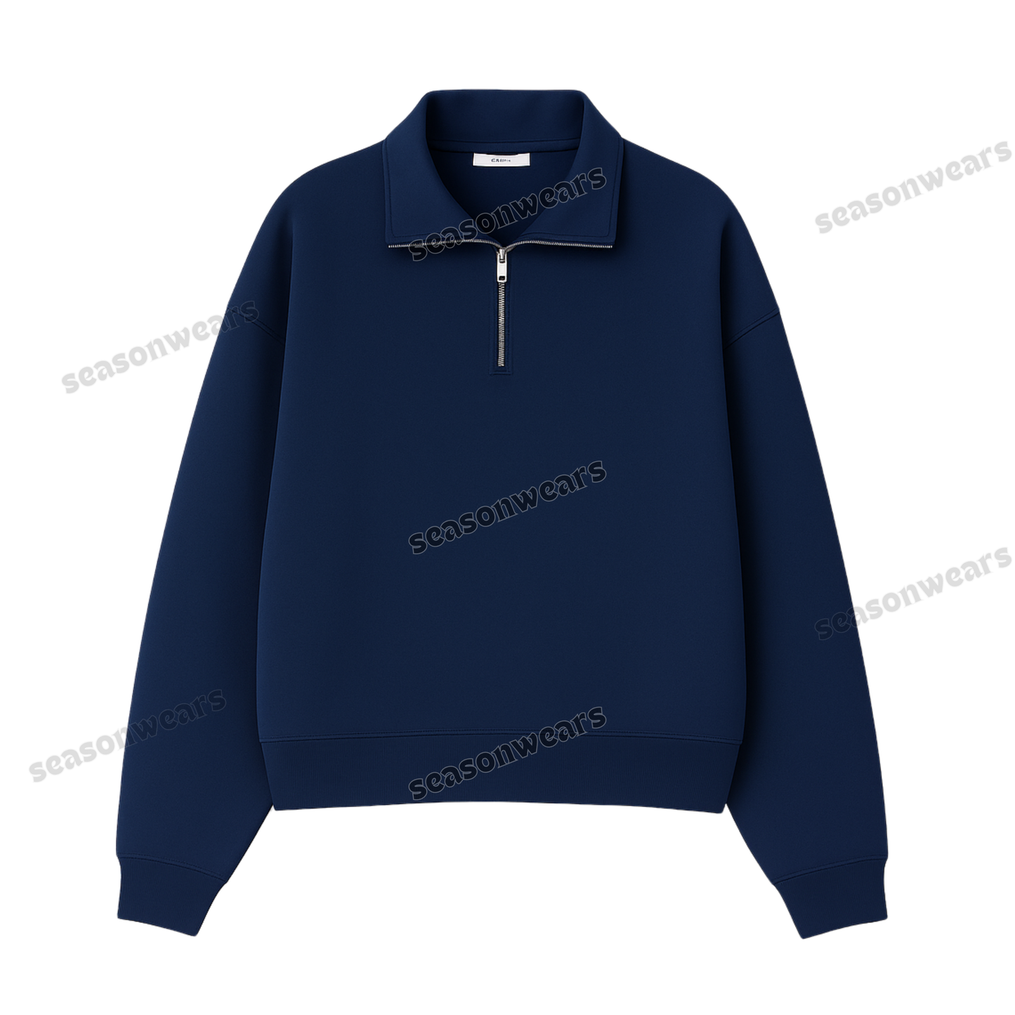 OVERSIZED MOCK NECK SWEATSHIRT