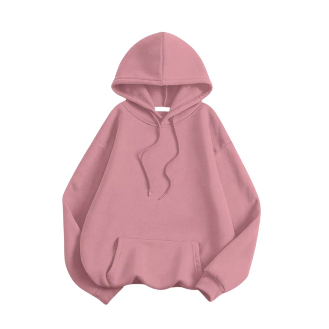 Mauve Drop Shoulder Oversize Hoodie