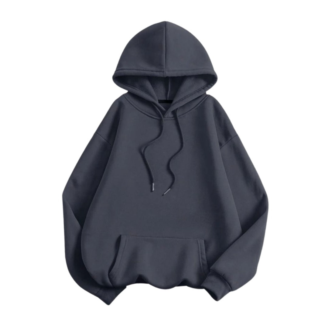 Charcoal Grey Drop Shoulder Oversize Hoodie