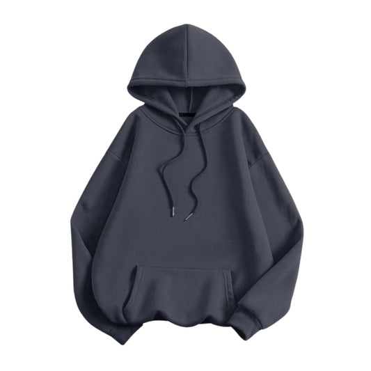 Charcoal Grey Drop Shoulder Oversize Hoodie