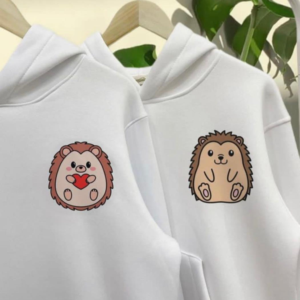 Hedgehog Couple Hoodie