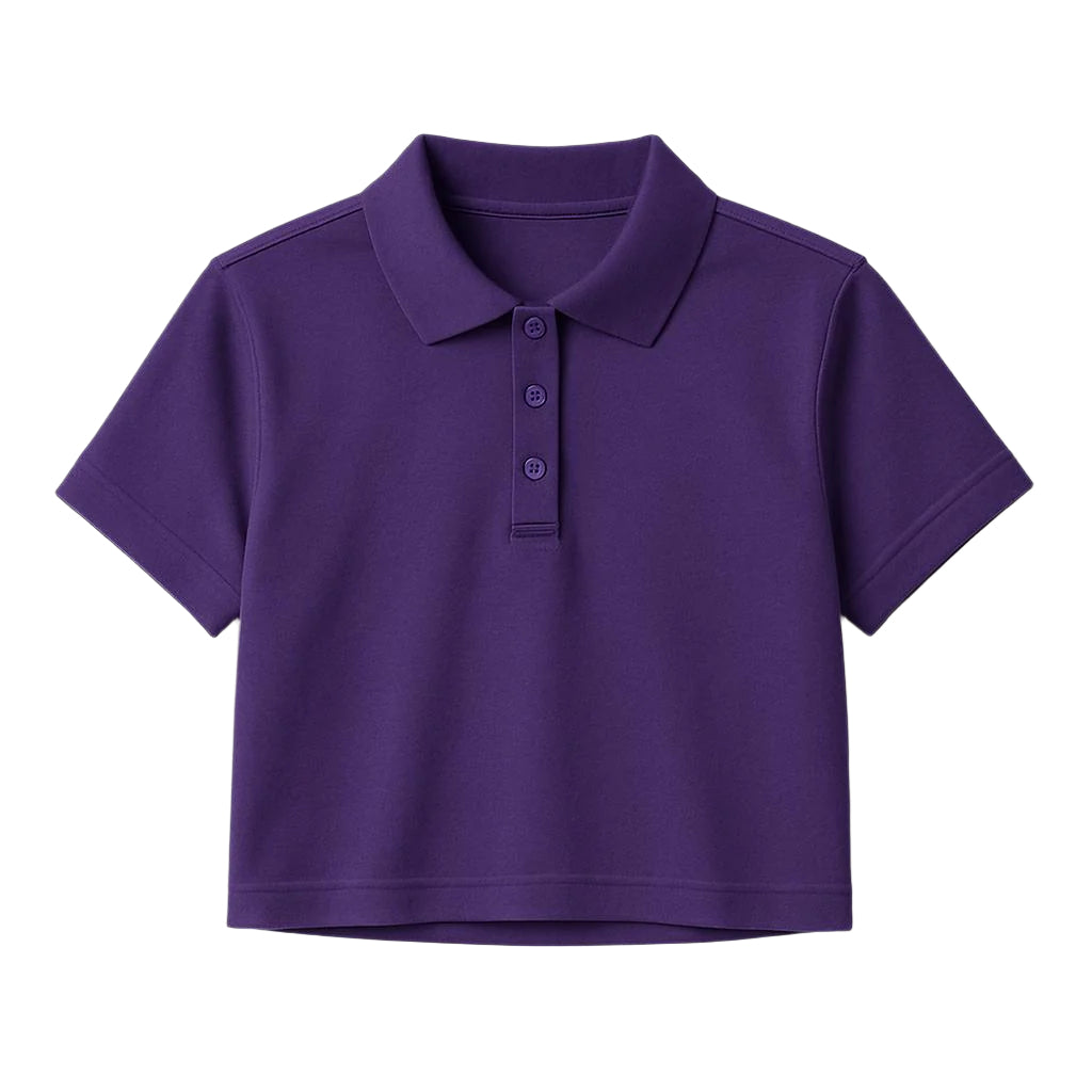 Purple Crop Polo