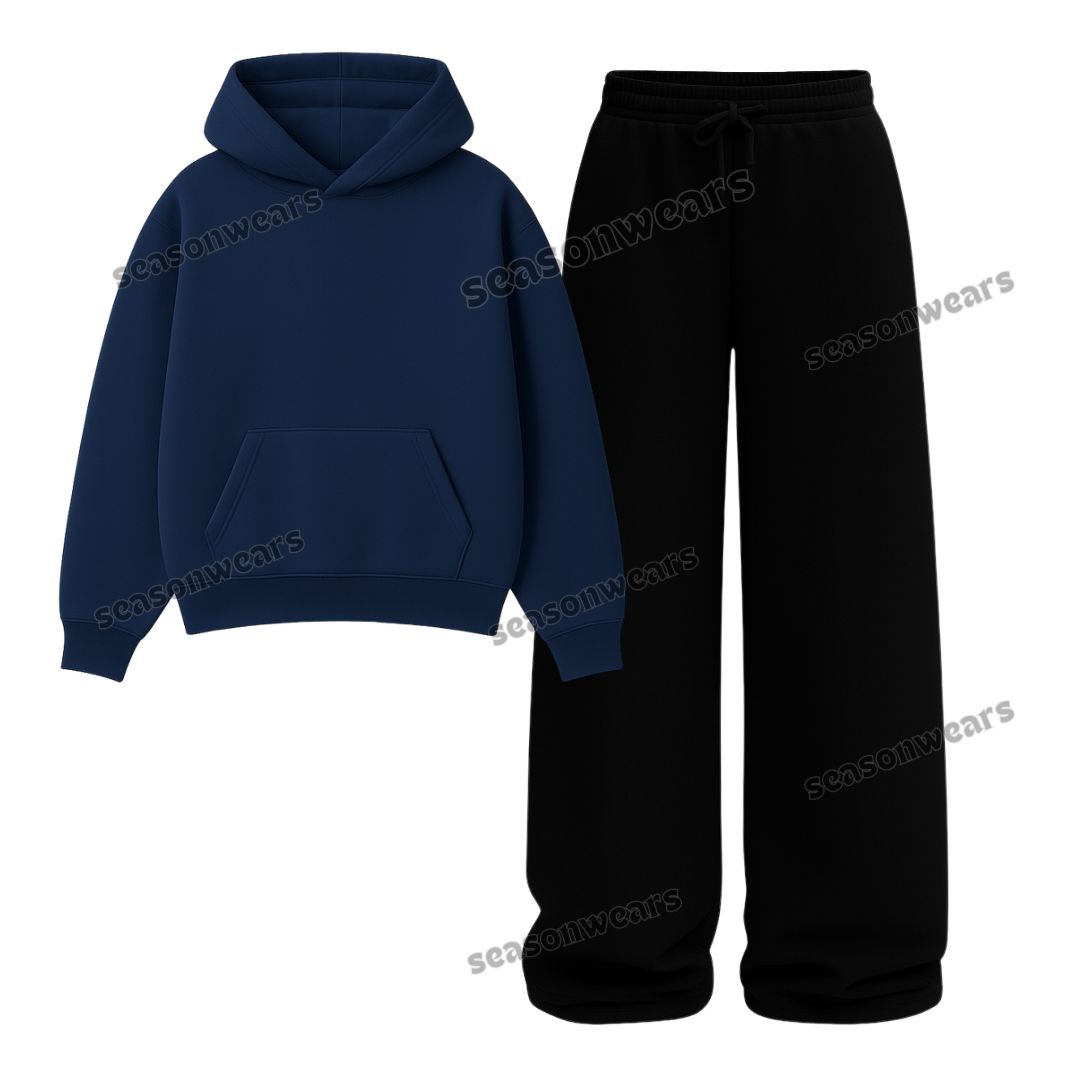 Straight Leg Trouser With Fleece Hoodie