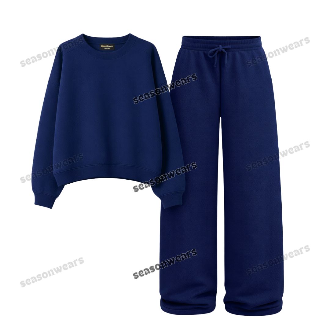 Straight Leg Trouser With Fleece Sweatshirt