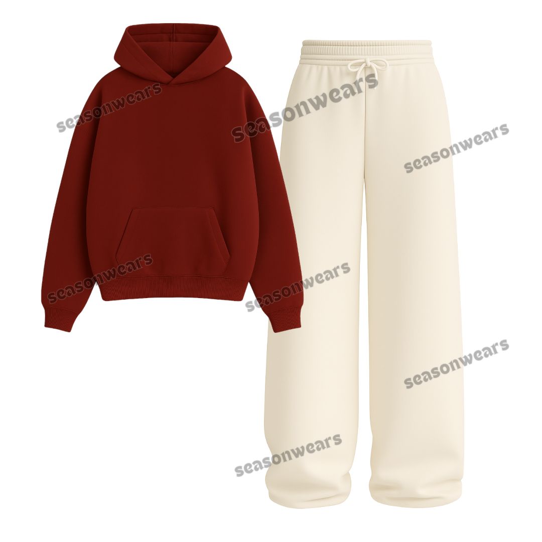 Straight Leg Trouser With Fleece Hoodie