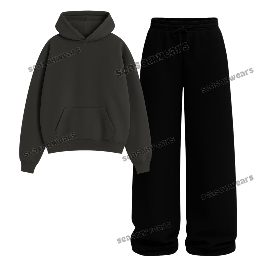 Straight Leg Trouser With Fleece Hoodie