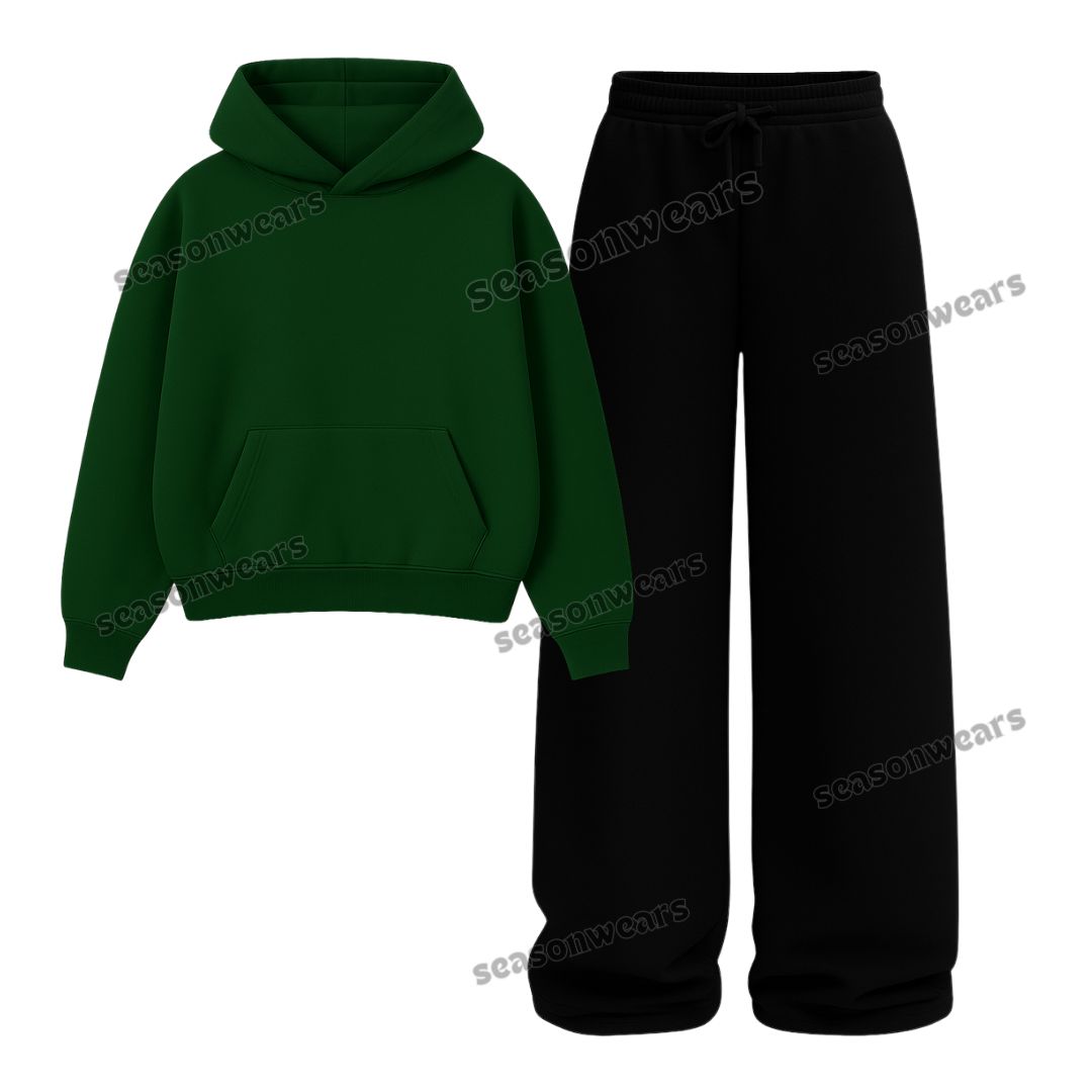 Straight Leg Trouser With Fleece Hoodie