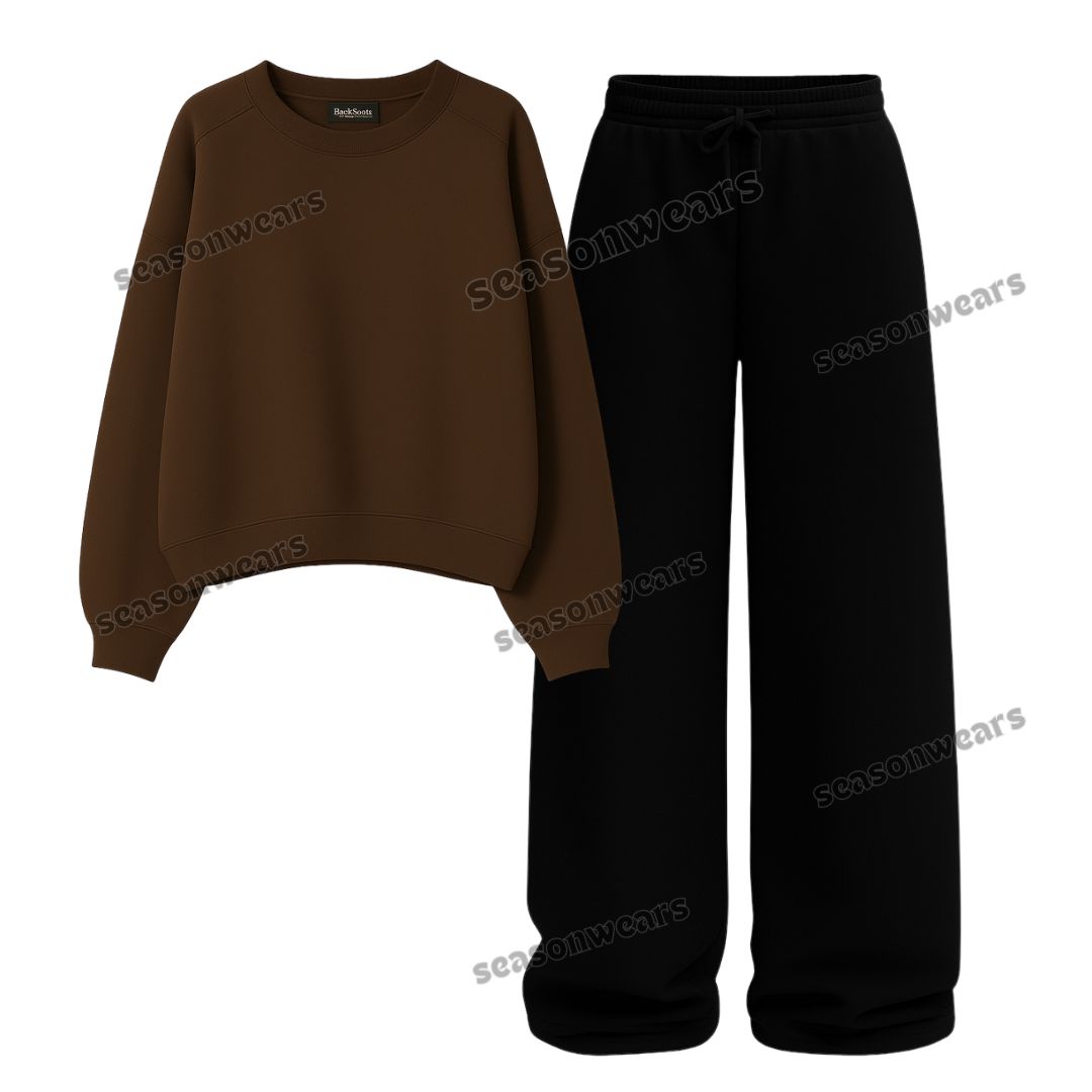 Straight Leg Trouser With Fleece Sweatshirt