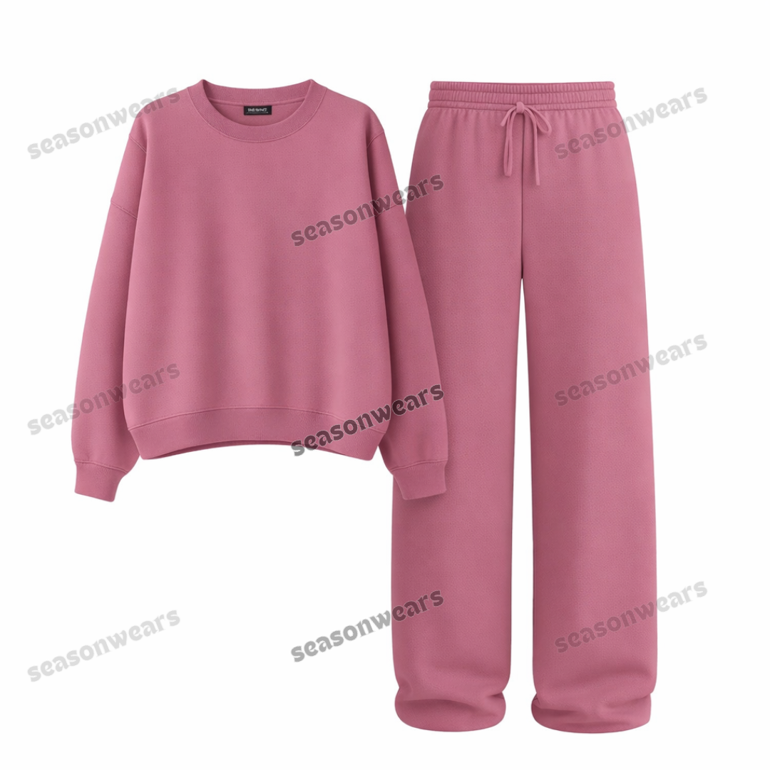 Straight Leg Trouser With Fleece Sweatshirt