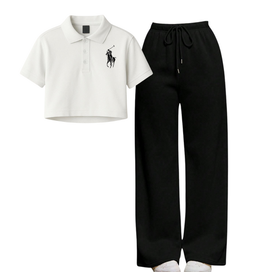 Flapper With Polo Crop polo