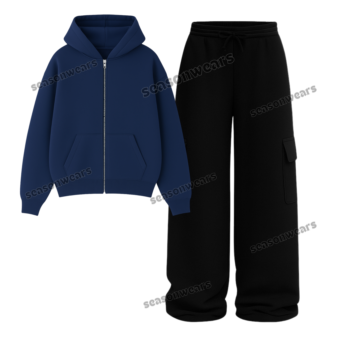 Straight Leg Cargo With Fleece Zipper