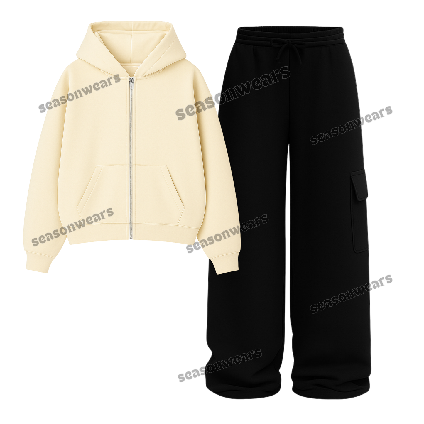 Straight Leg Cargo With Fleece Zipper