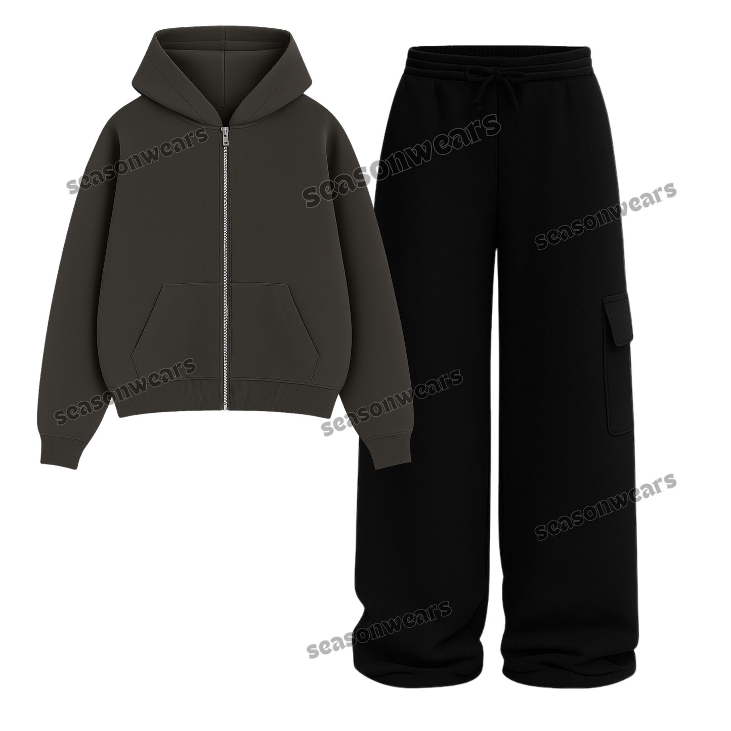 Straight Leg Cargo With Fleece Zipper