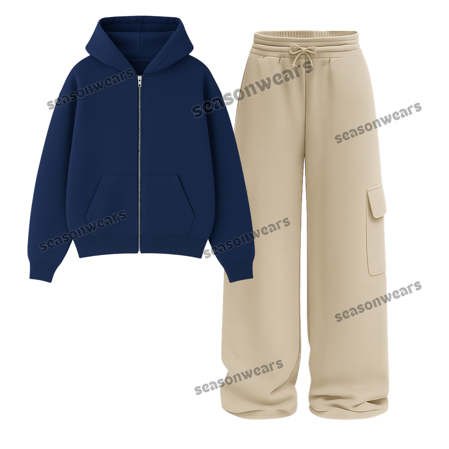 Straight Leg Cargo With Fleece Zipper