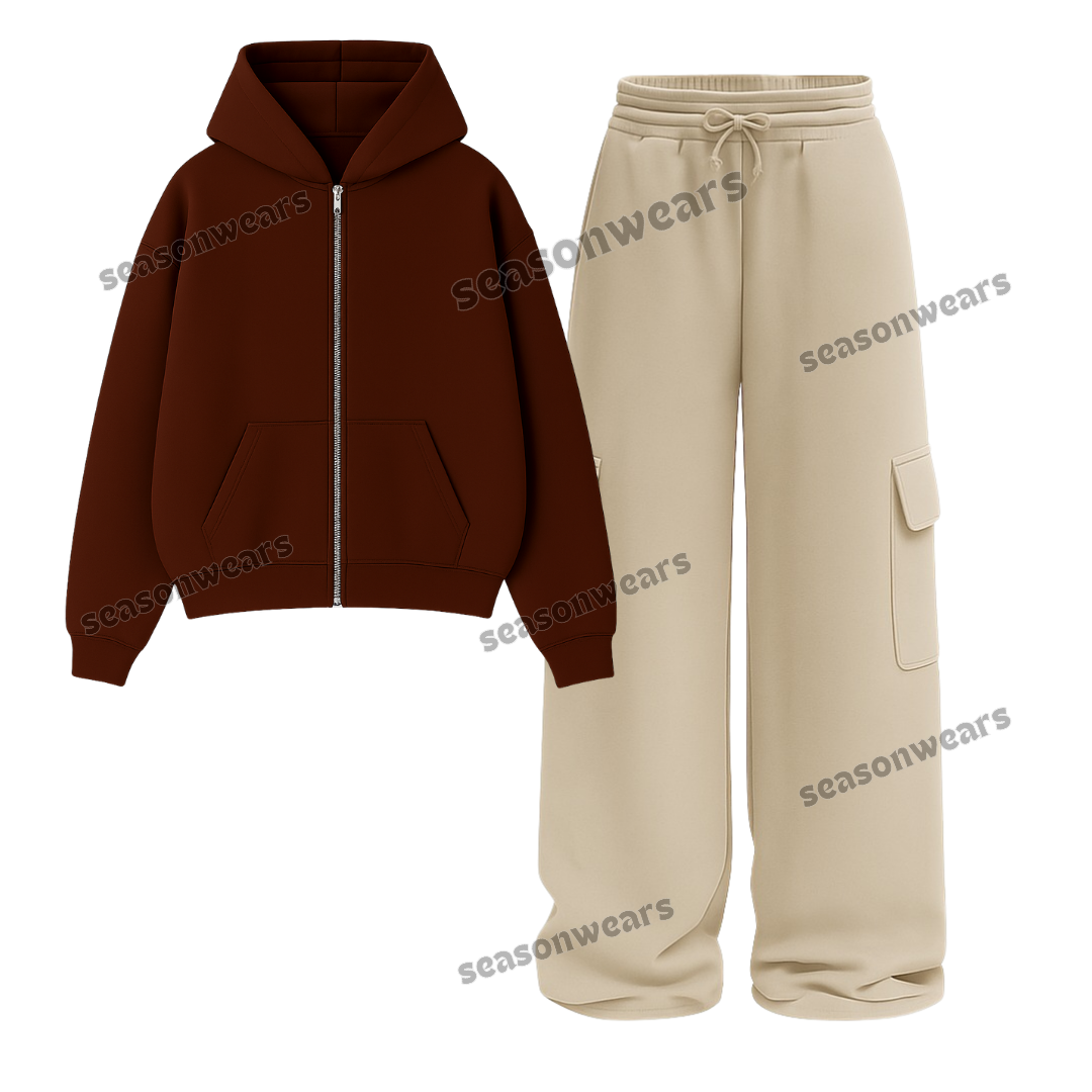 Straight Leg Cargo With Fleece Zipper