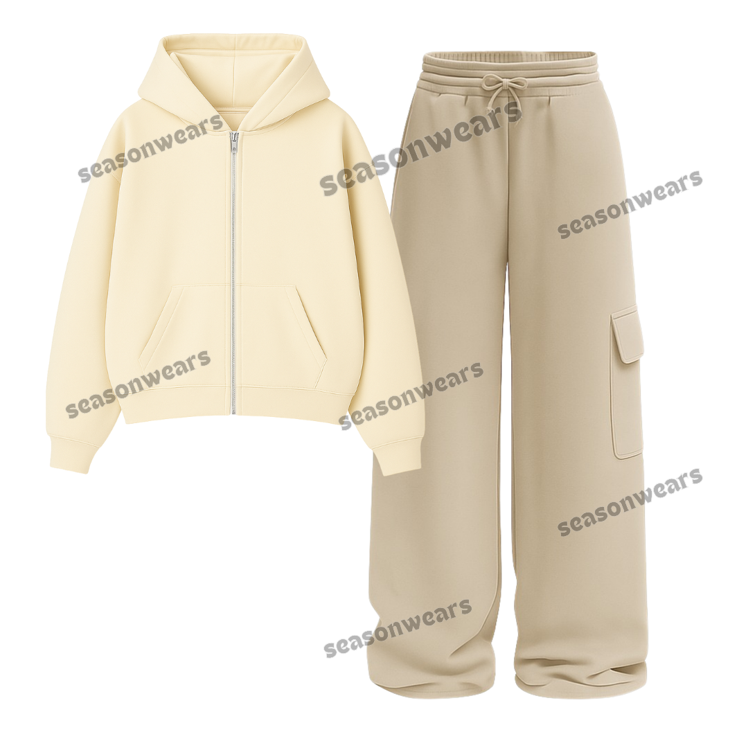 Straight Leg Cargo With Fleece Zipper