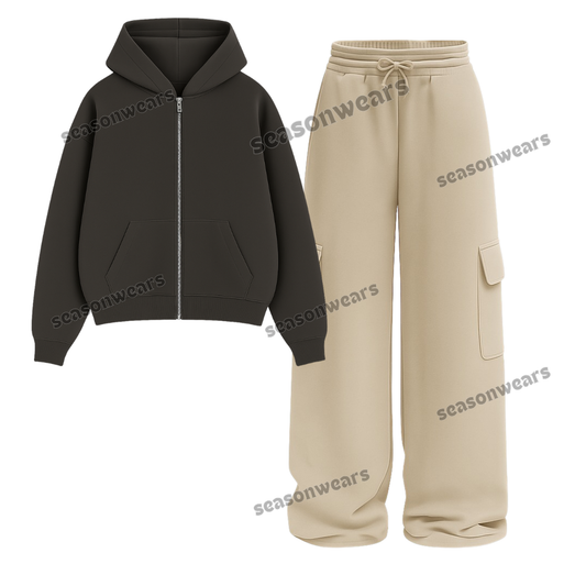Straight Leg Cargo With Fleece Zipper