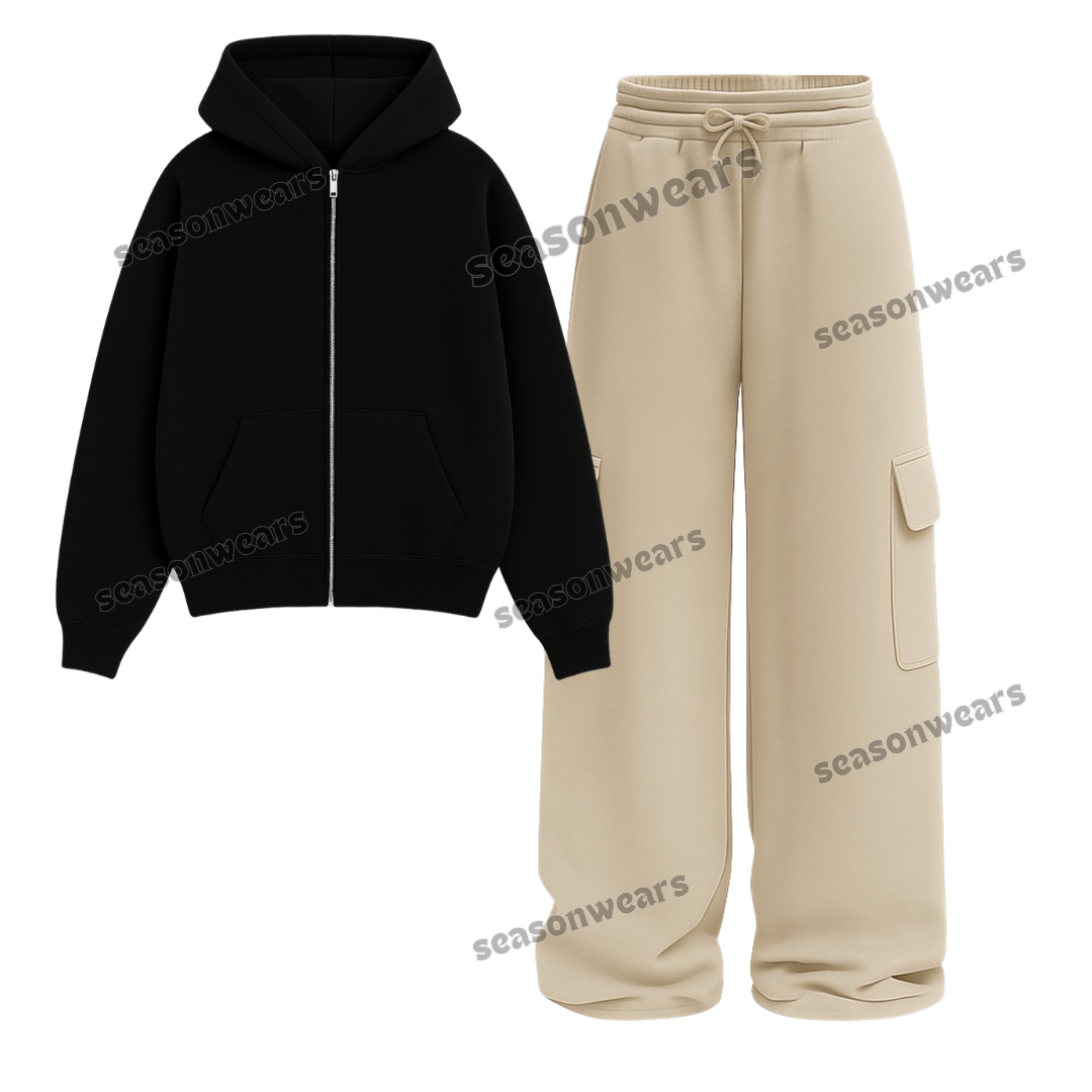 Straight Leg Cargo With Fleece Zipper